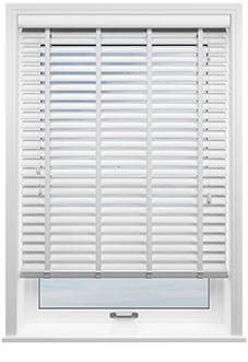 Ecowood Deluxe, Supreme White Fine Grain - Twist&Fit Venetian Blind